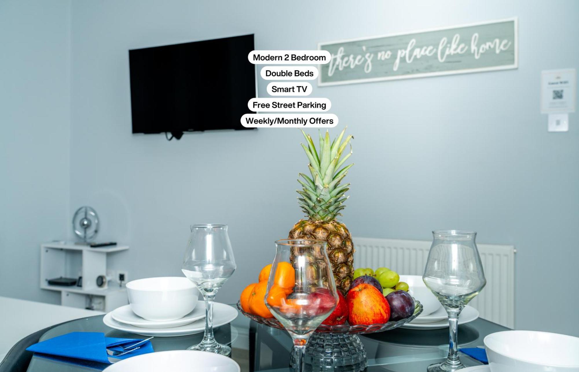 Central Serviced Apartments - 2 Bedroom - Ground Floor - Monthly & Weekly Bookings Welcome - Free Street Parking - 2 Double Beds - Wifi - Smart Tvs In Rooms - Fully Equipped - Heating 24-7 - Contractor & Short Stay Favourite Dundee Exterior photo